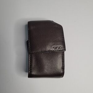 Tumi Brown Leather Phone Case